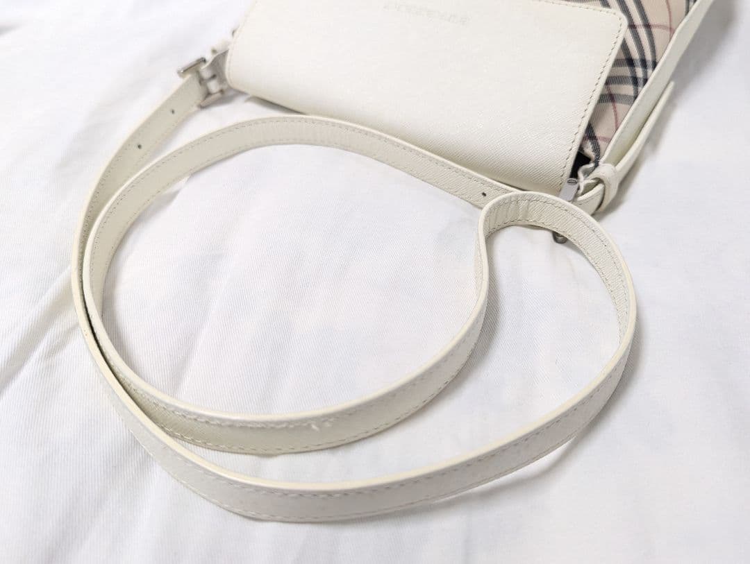Burberry バーバリー ショルダーバッグ ノバチェック 斜め掛け レザー