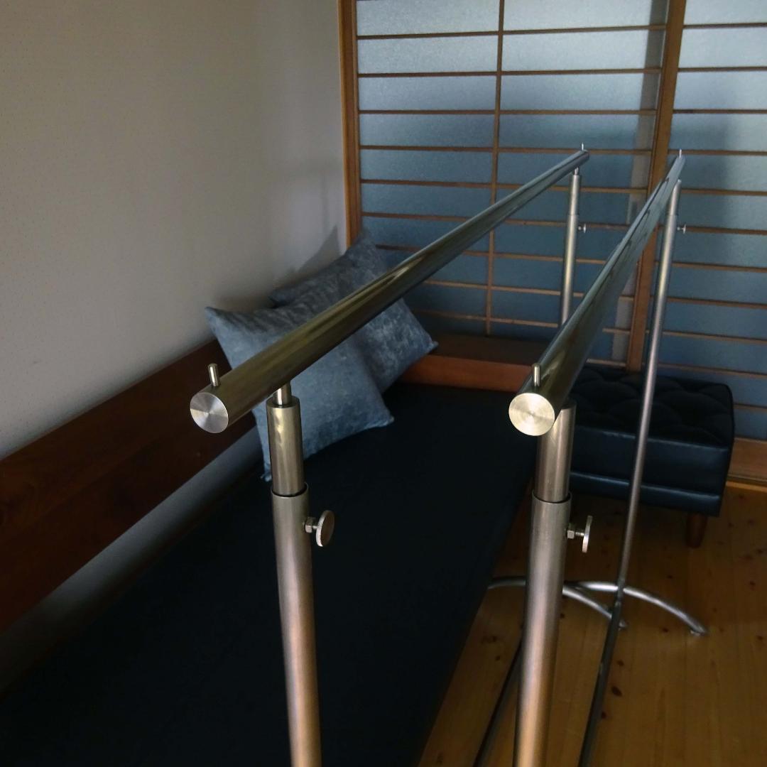 2点　ステンレス× ハンガーラック スタンド アイアン アンティーク調 アパレル