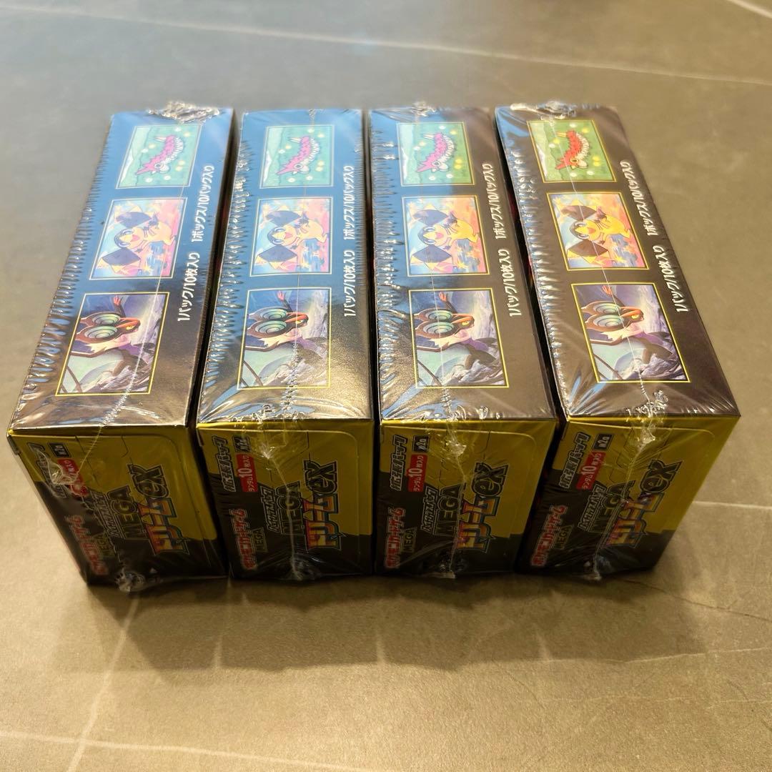 ポケモンカードゲーム　MEGAドリームex シュリンク付き4boxセット
