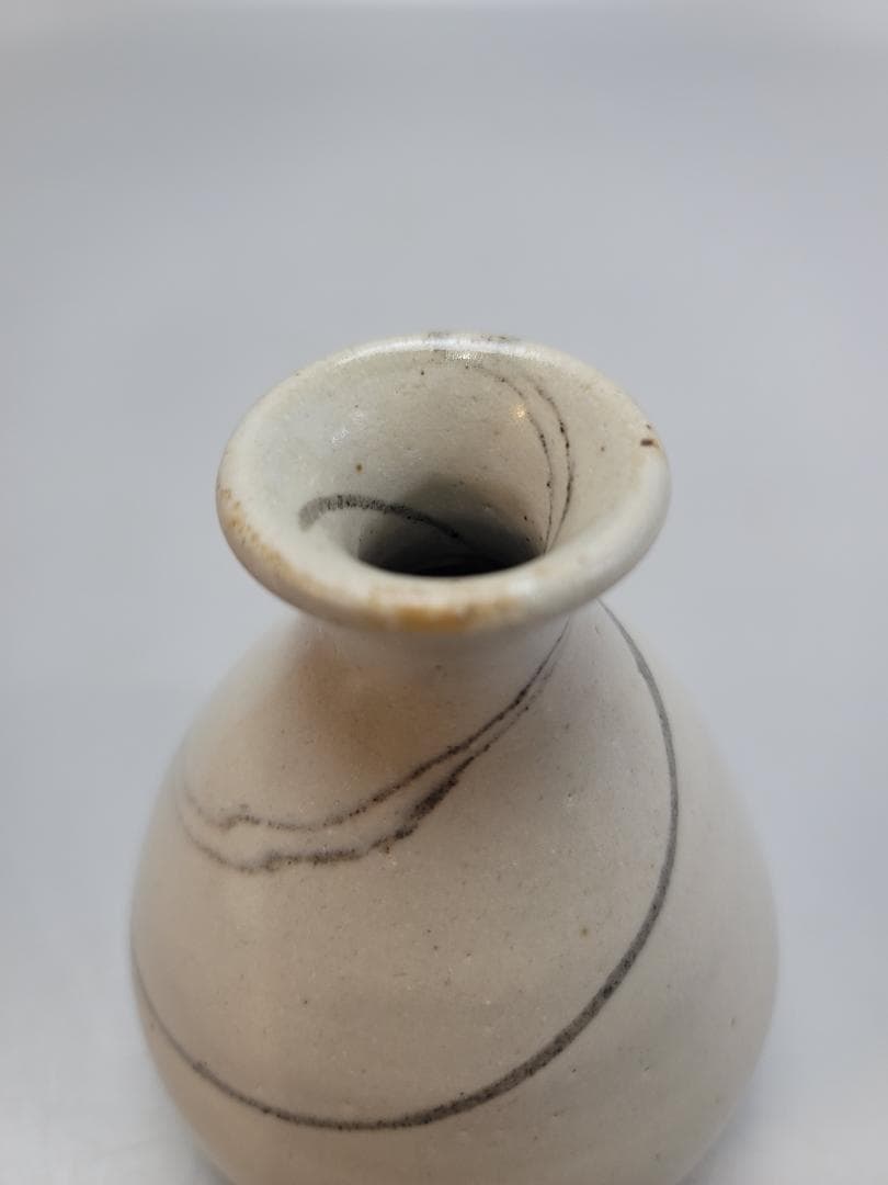 松井康成 作 練上徳利 共箱 美品 人気作家 DT553