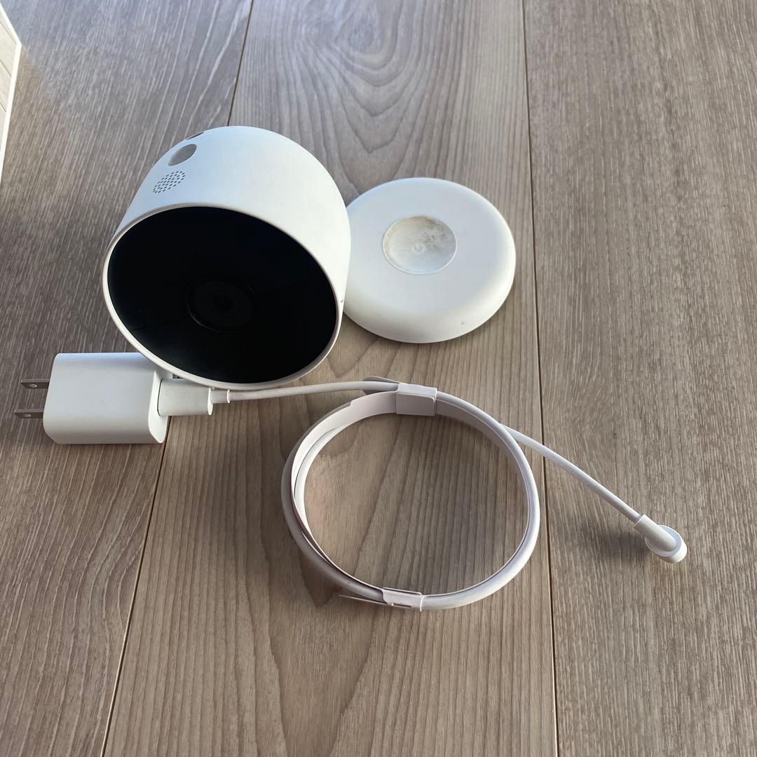 Google Nest Cam ホワイト 防犯カメラ マグネット式　充電タイプ