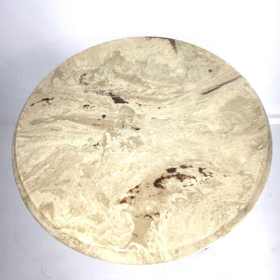 【希少】ヴィンテージ ストーントップ サイドテーブル　大理石　ゴールド