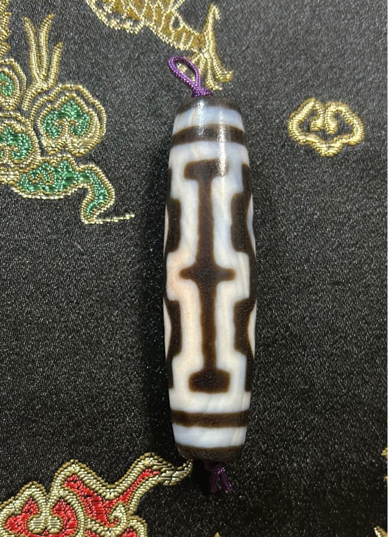 四眼天珠　ハンドメイド品／送料込　匿名発送／チベット　天珠　お守り