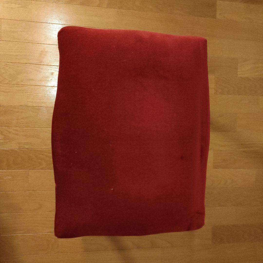 スツール レッド 猫脚 木製 オットマン アンティーク家具 レトロ ①