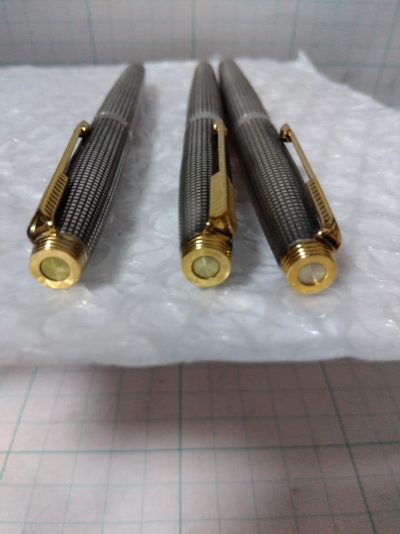 ペン先14K、キャップと軸はSterling Silver パーカー万年筆３本