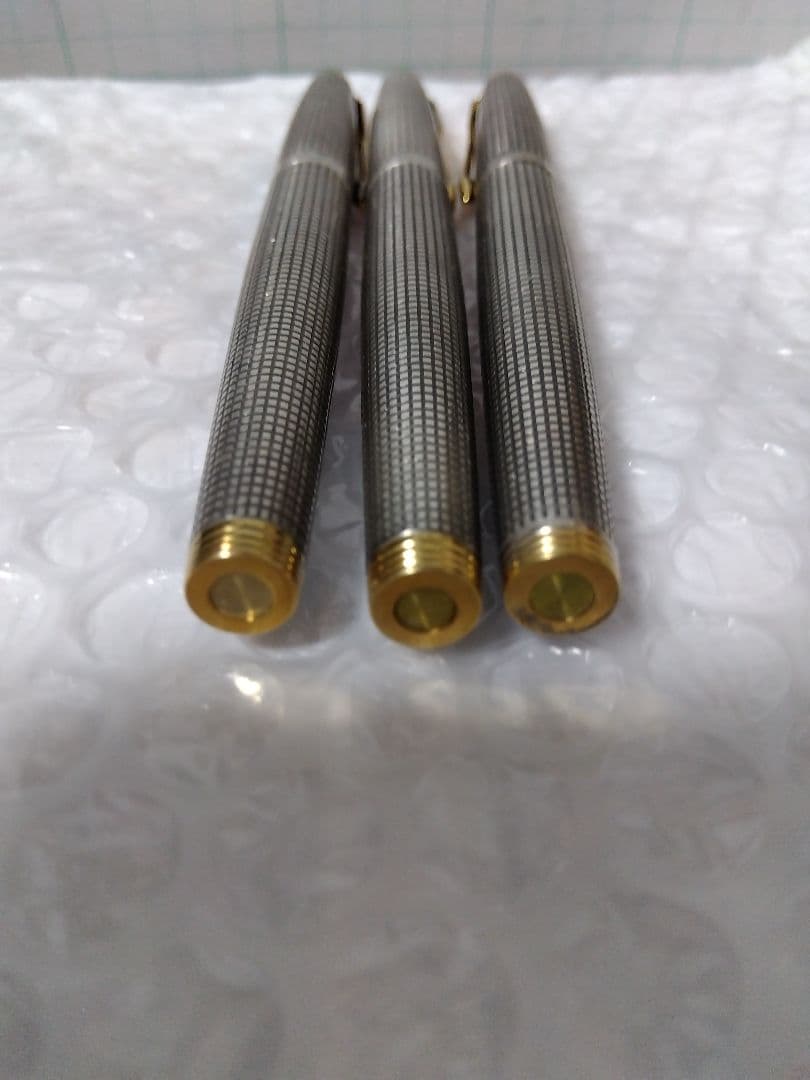 ペン先14K、キャップと軸はSterling Silver パーカー万年筆３本