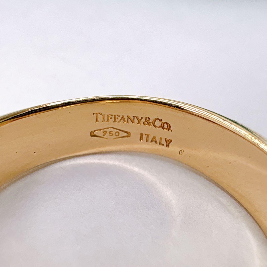 美品 オールドティファニー ナイフエッジ リング 13号 6.28g k18