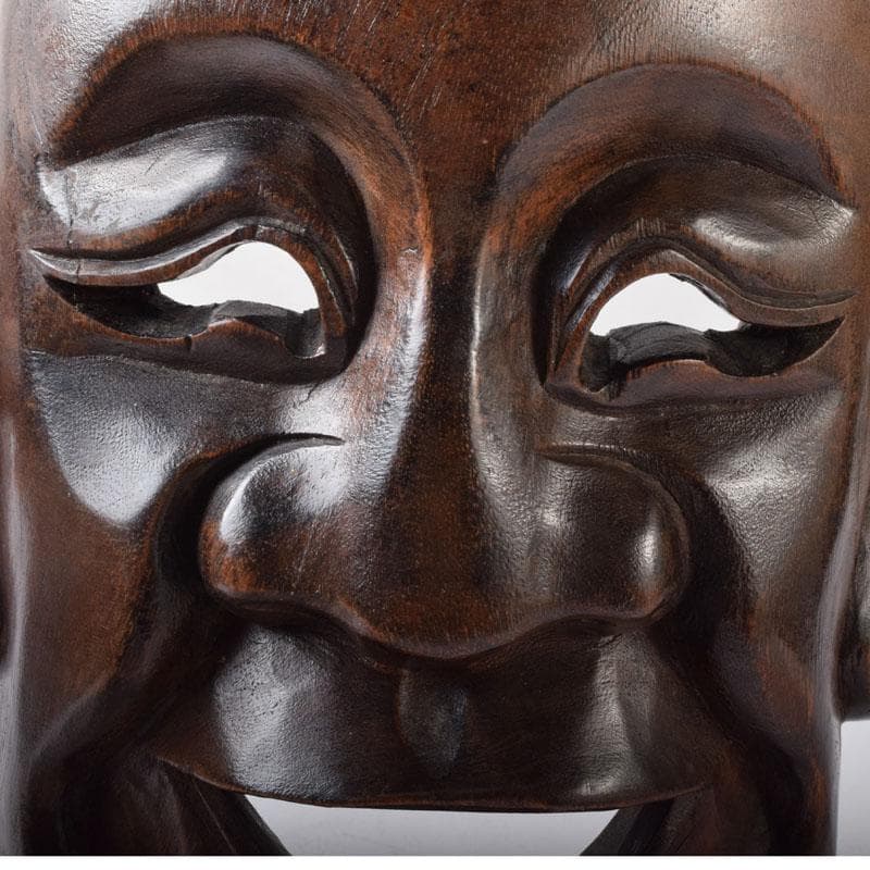 能面　能楽　雅楽　木彫　お面　C　8250