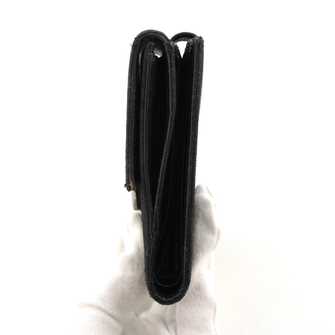 ✨未使用に近い✨　GUCCI ミニ財布　GGライン インターロッキング　ブラック