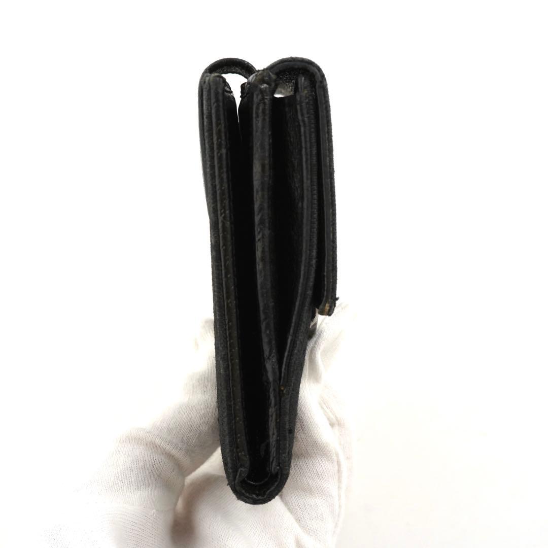 ✨未使用に近い✨　GUCCI ミニ財布　GGライン インターロッキング　ブラック