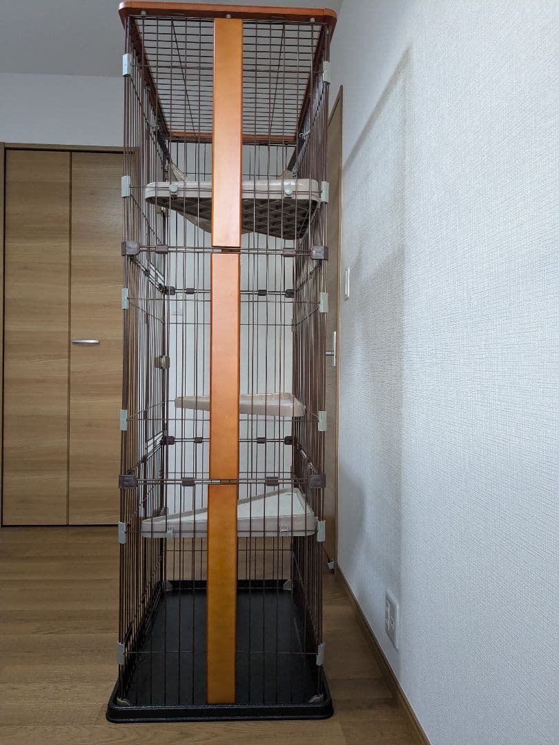 そらら　猫ケージ（キャットケージ）3段タイプ　ボンビアルコン