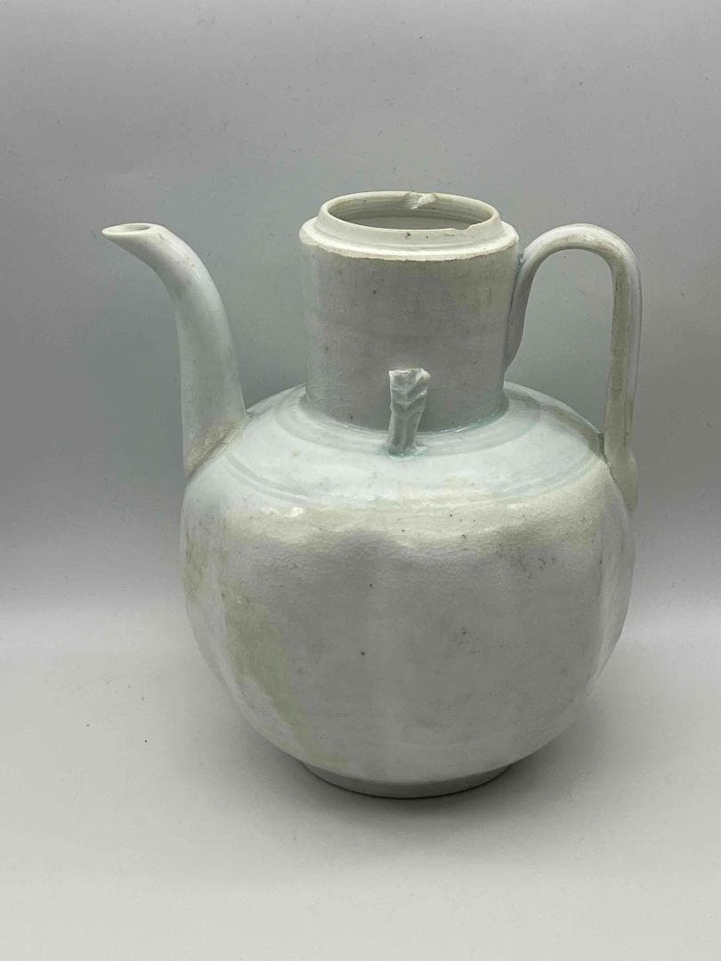 北宋時代　青白磁瓜形水注　影青執壺　湖田窯　影青 水注　水指　（F119）