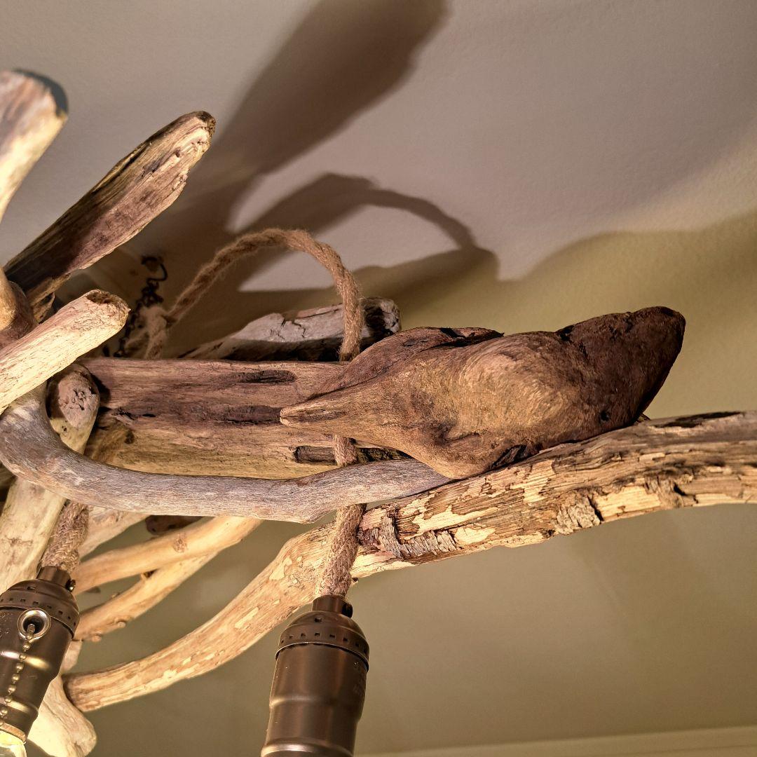 流木インテリア 6〜15帖　ペンダントライト　エジソン球付　ヴィンテージソケット