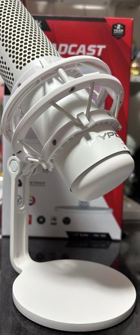 HYPERX QUADCAST ホワイト コンデンサーマイク