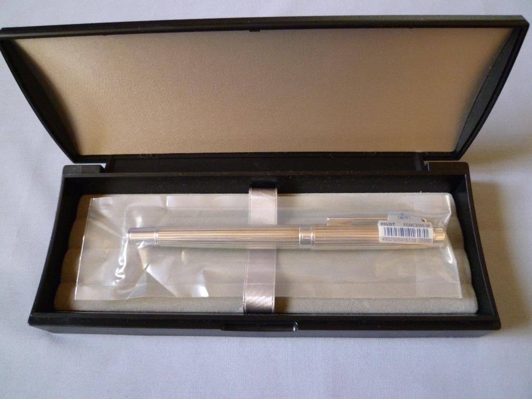 パイロット万年筆 グランセNC スターリングシルバー ストライプ