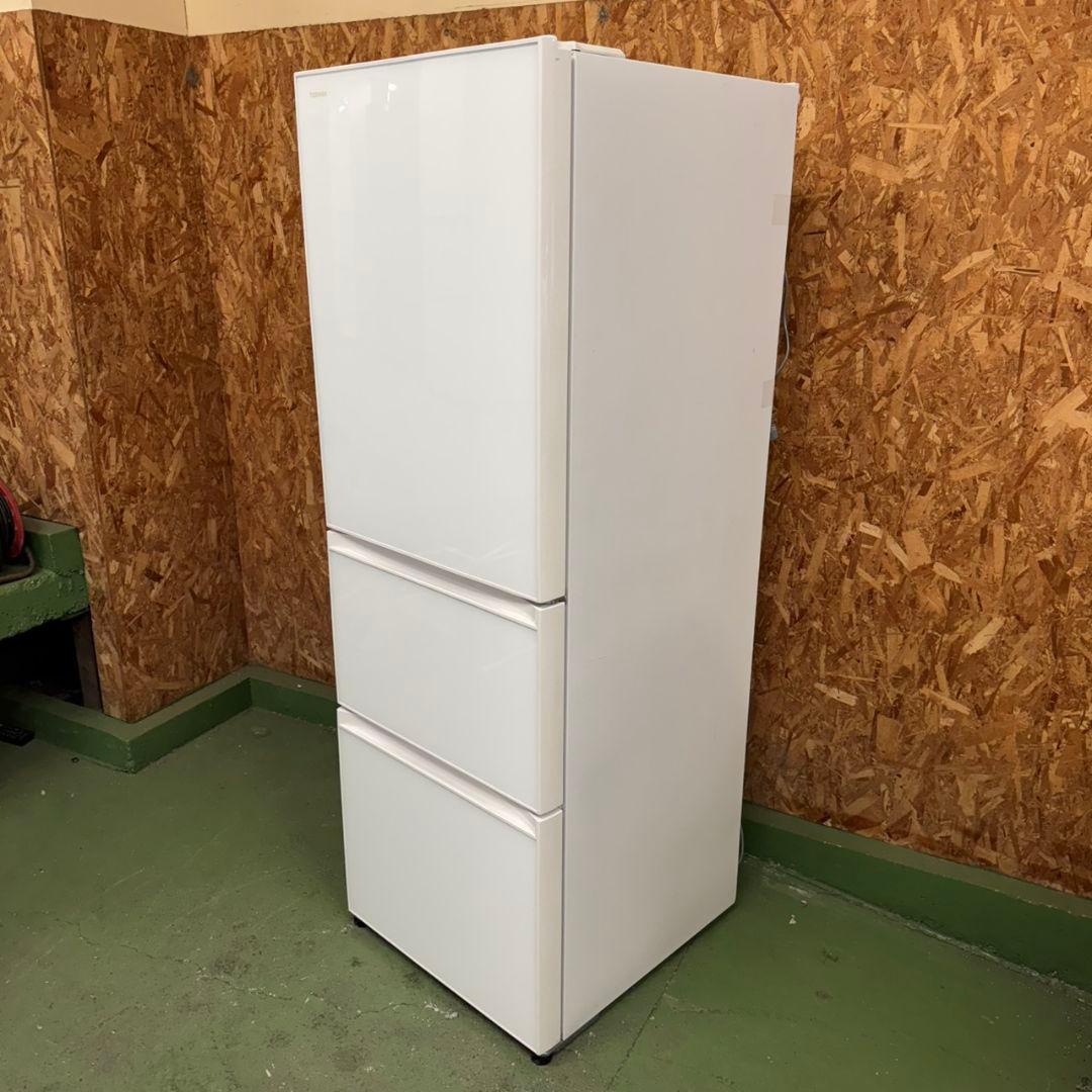 335 冷蔵庫　大型　300L〜400L　自動製氷機　美品　右開き　鏡面デザイン