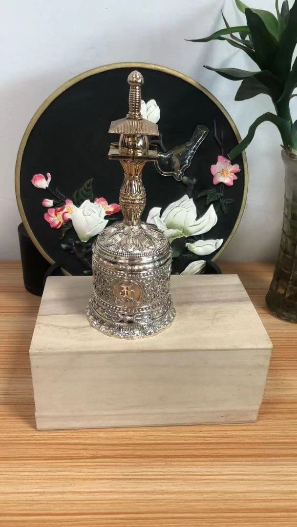 【修縁堂】金剛塔鈴 鐘 法器仏具 チベット密教 バジュラ希少vajra21CM