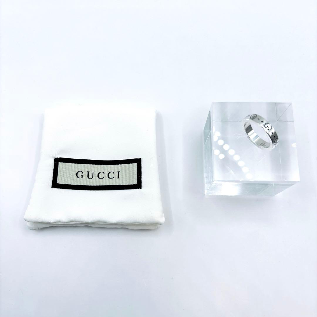 【美品】 GUCCI グッチ ゴースト リング 7号 シルバー925 スカル