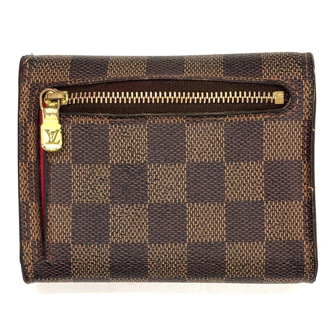 ニ*コ様 ルイヴィトン　三つ折り財布 ダミエ ポルトフォイユ コアラ　ブラウン