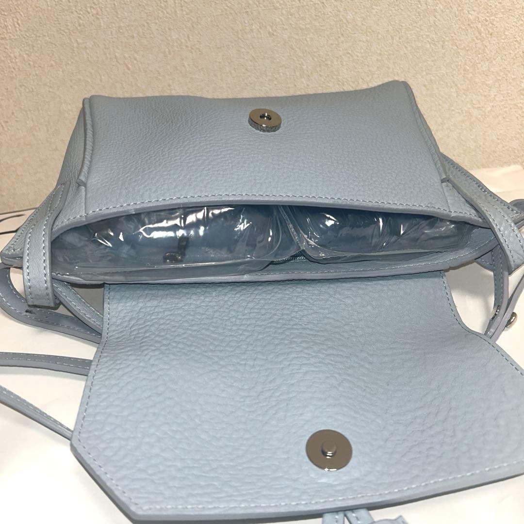 な*ん様 LONGCHAMP ペネロペ ライトブルー クロスボディバッグ