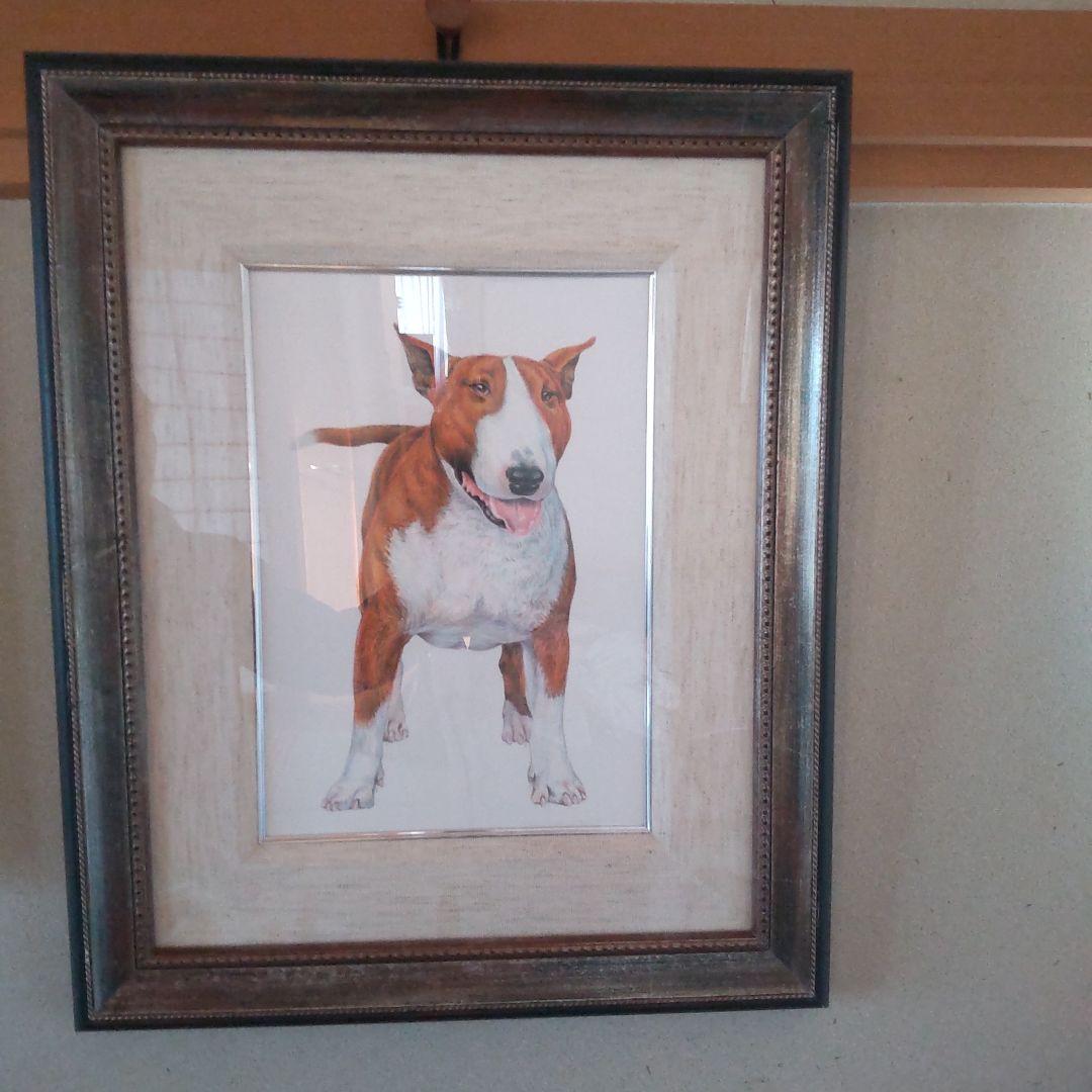 チャールズ・リン・ブラッグ　犬　色鉛筆画　5号