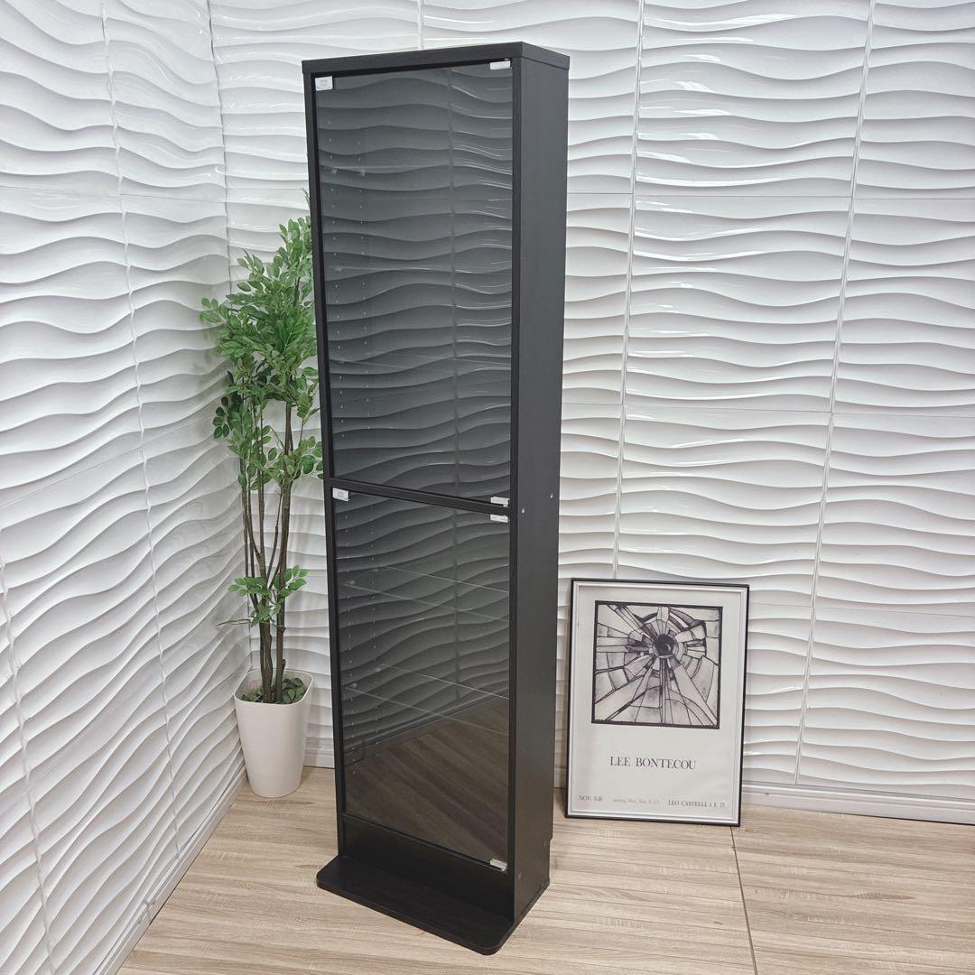 ②大阪府 神戸市 配達料無料！◇不二貿易◇ガラスコレクションケース◇ハイタイプ