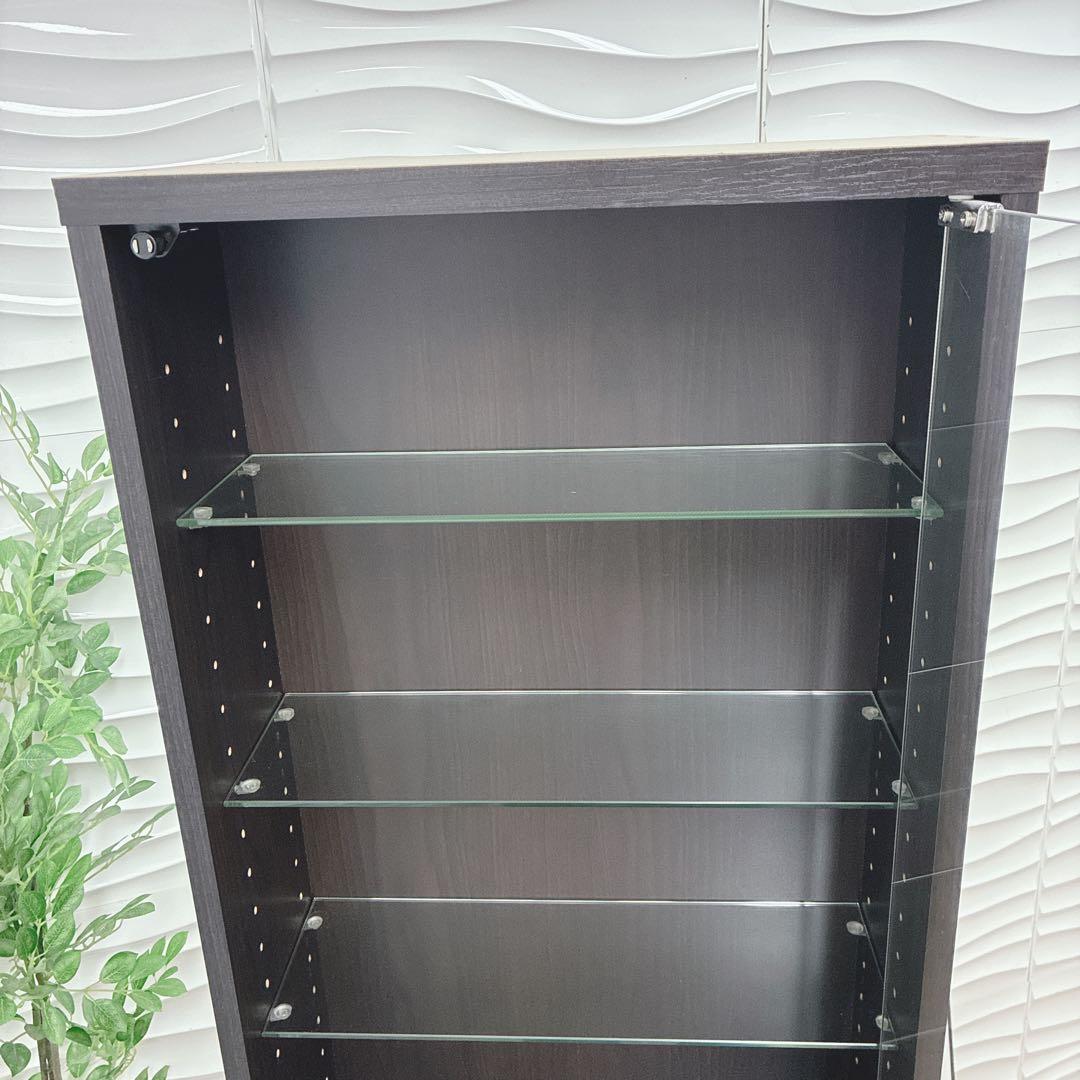 ②大阪府 神戸市 配達料無料！◇不二貿易◇ガラスコレクションケース◇ハイタイプ