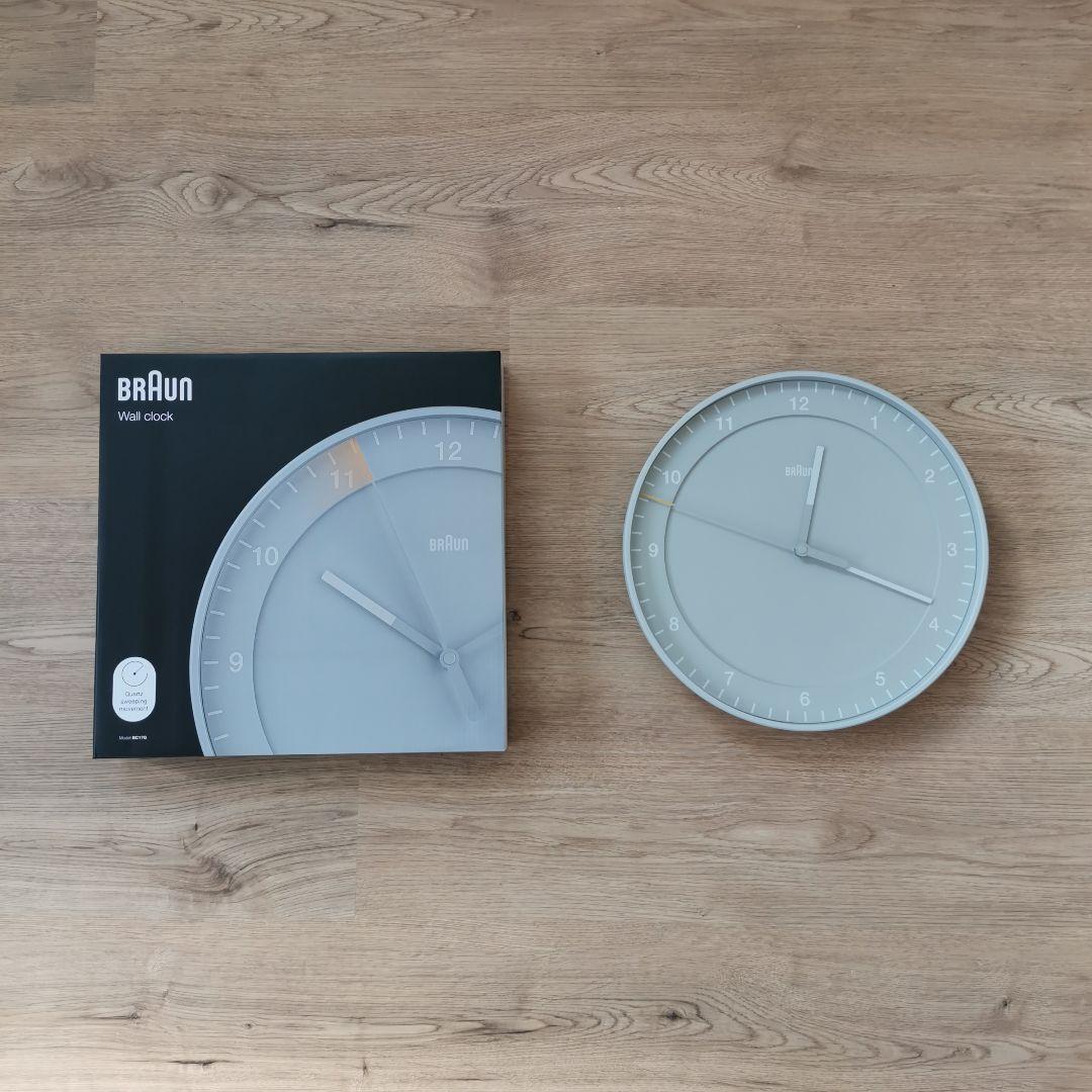 BRAUN ブラウン ウォールクロック BC17G 300mm グレー