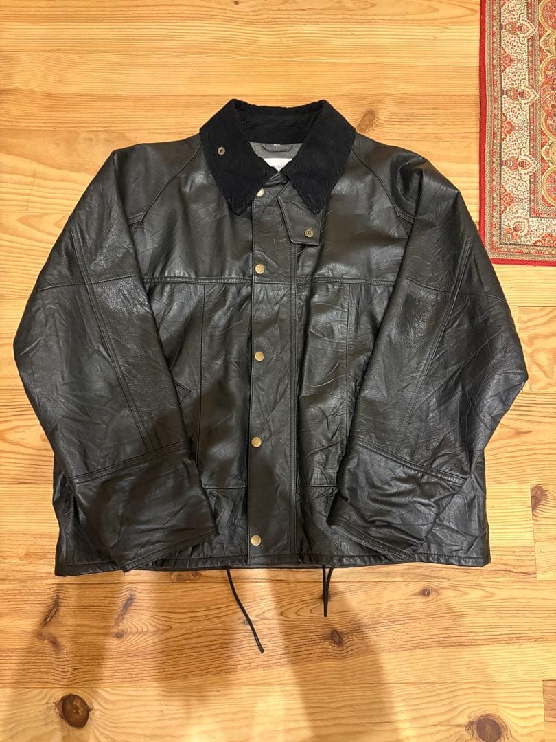 yoused レザードライバーズジャケット