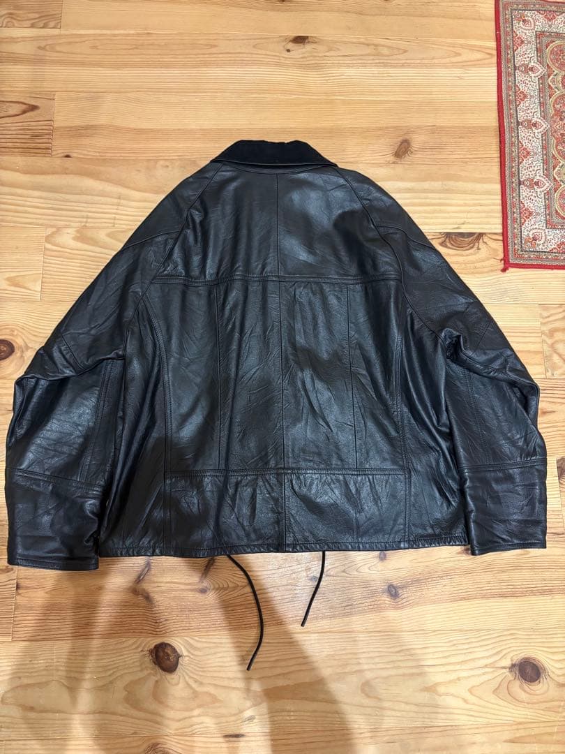 yoused レザードライバーズジャケット