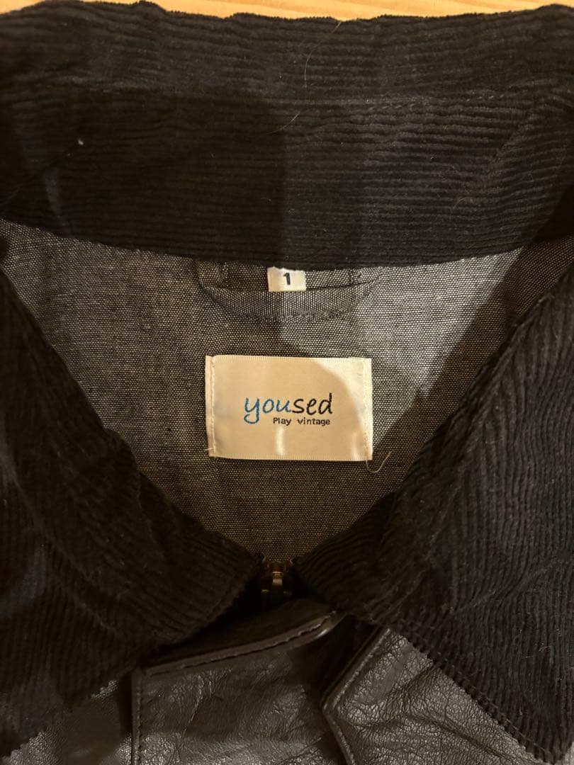 yoused レザードライバーズジャケット