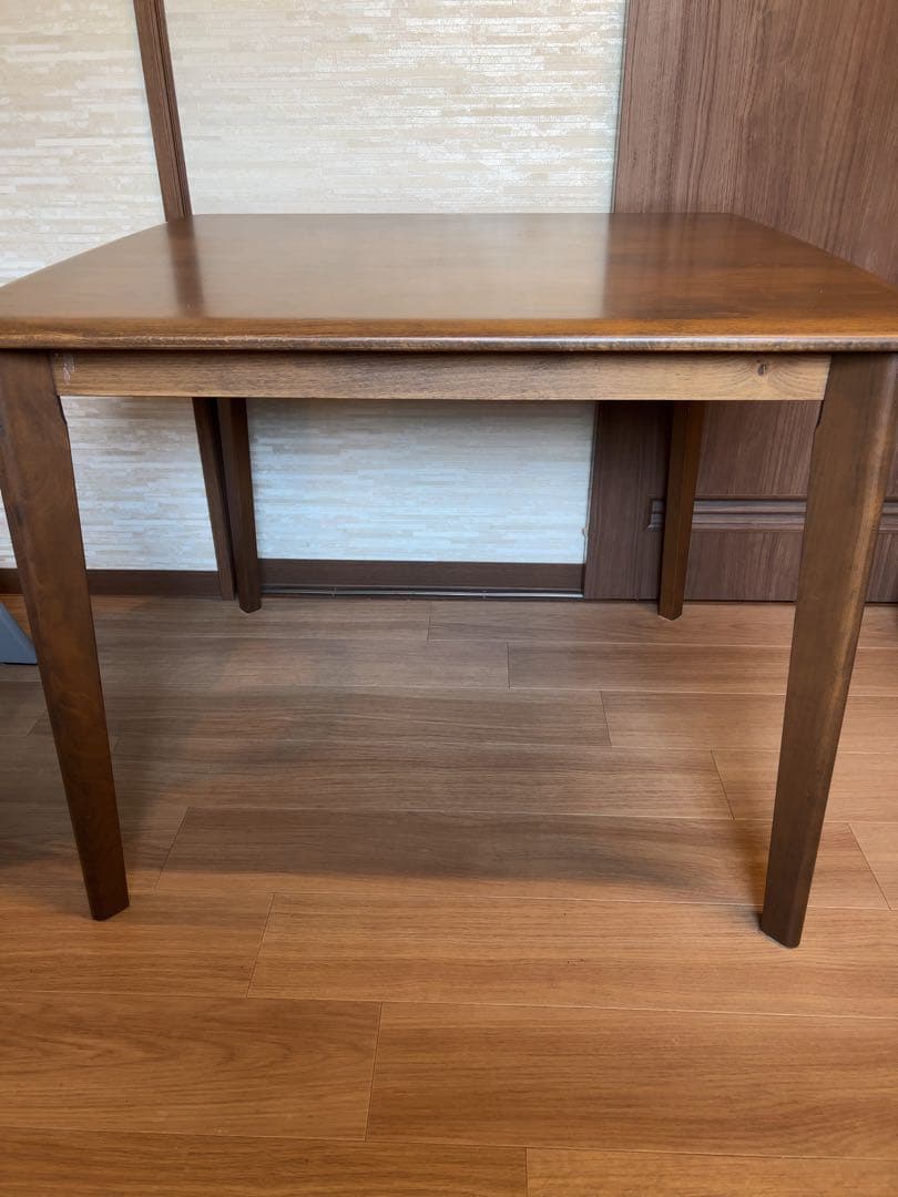 ニトリ ダイニングテーブル 2人用　ミドルブラウン