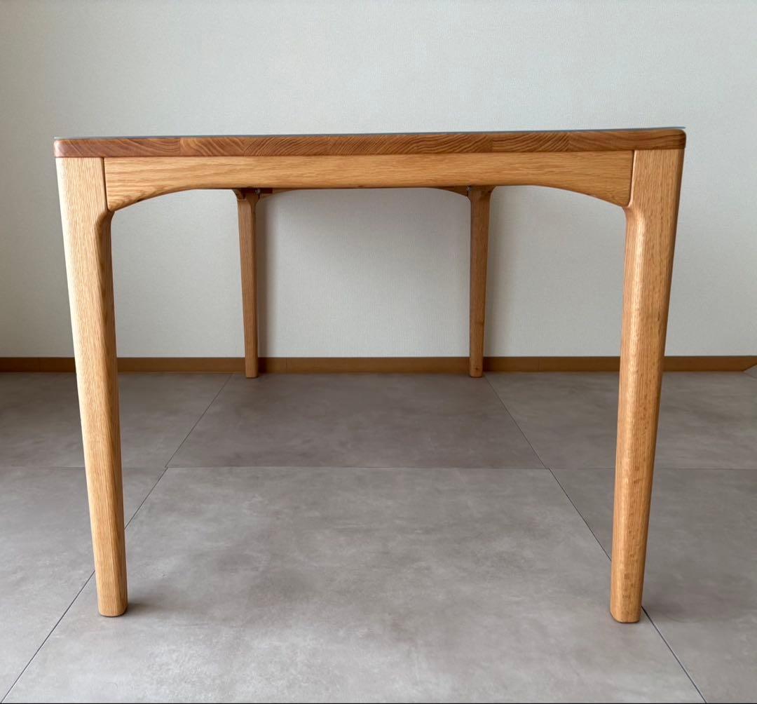 【使用一年】シキファニチア　ダイニングテーブル　150 85美品オーク材オイル