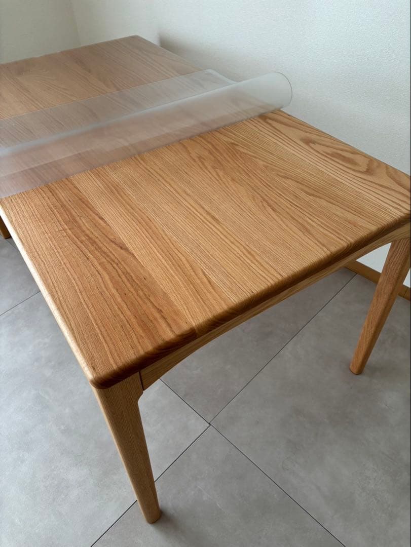 【使用一年】シキファニチア　ダイニングテーブル　150 85美品オーク材オイル