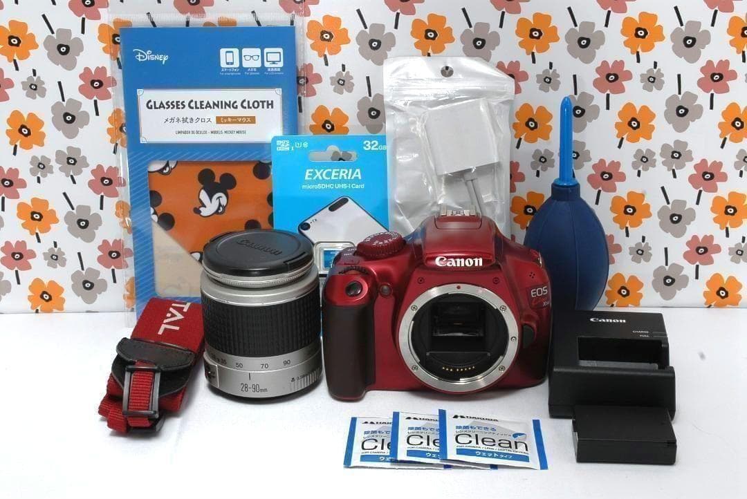 ❤Canon Kiss X50❤ショット数2252回少ない！❤レッド色で目立つ❤