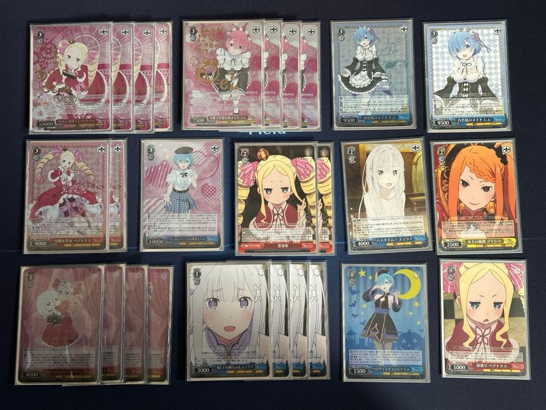 ヴァイスシュヴァルツ　リゼロ　8 扉　デッキ　ほぼフルレア