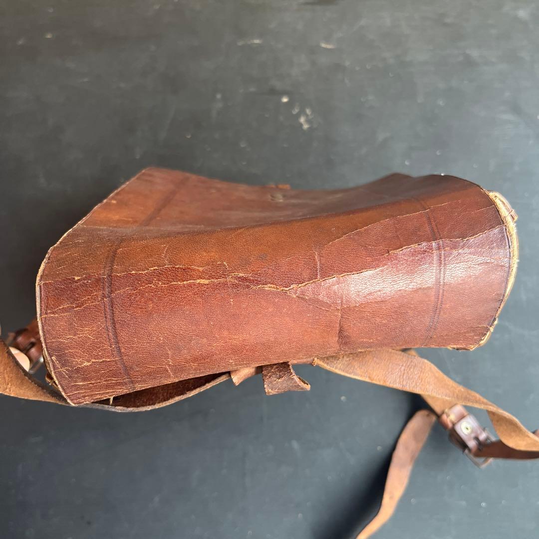 ランドセル 当時物 本革製 アンティーク カバン バッグ