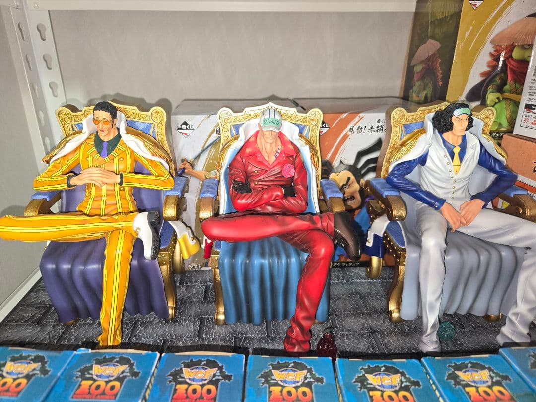 ワンピース フィギュア 3体セット　３大将　赤犬　黄猿　青雉　ガレージ