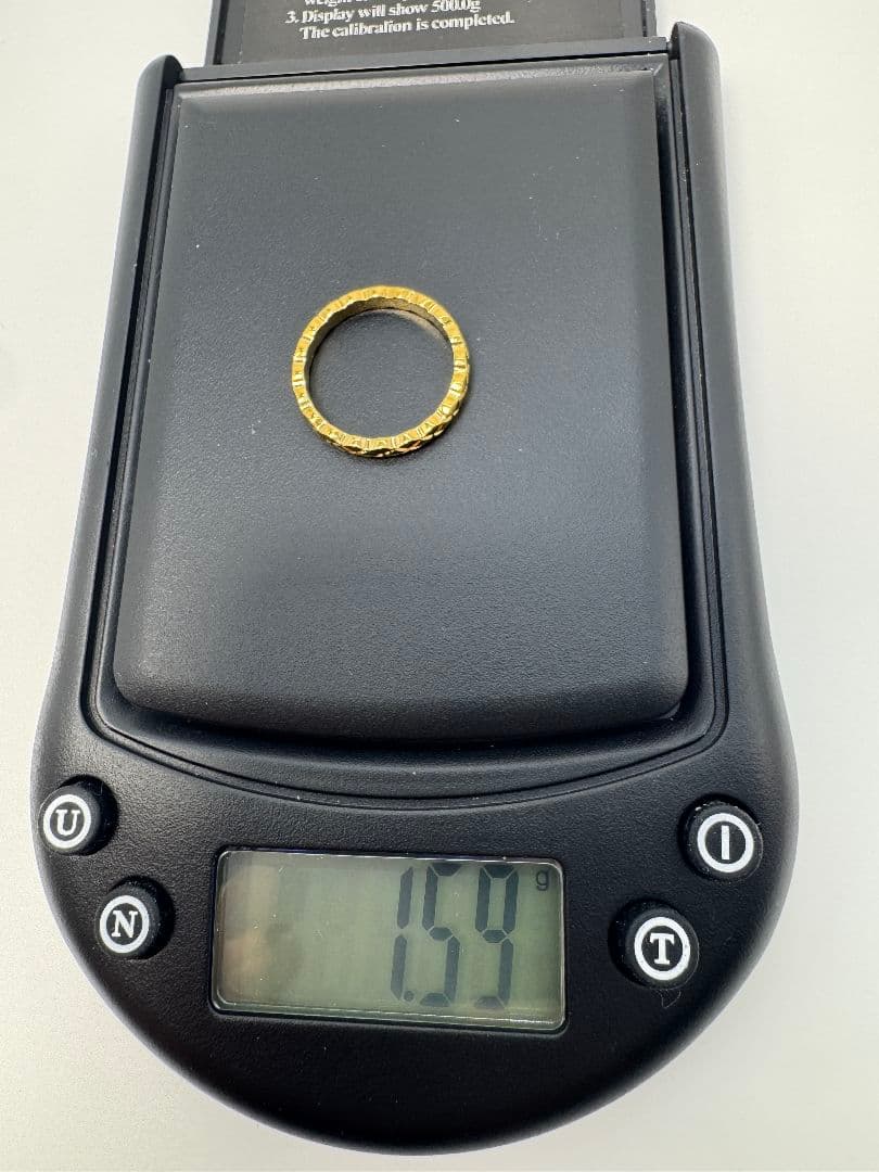 K18ゴールド編み込みデザインリング 1.59g/11号