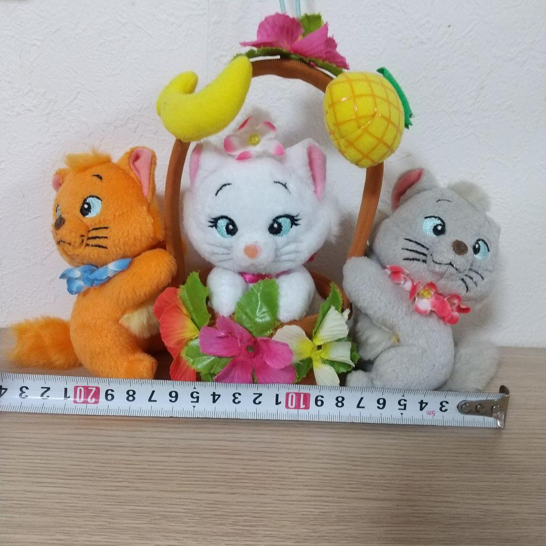ディズニー　マリー　ベルリオーズ　トゥルーズ　おしゃれキャット　ぬいぐるみ