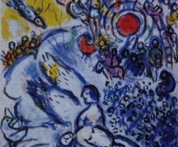 マルク・シャガール、「La Creation」、厳選、希少大判画集・額装画