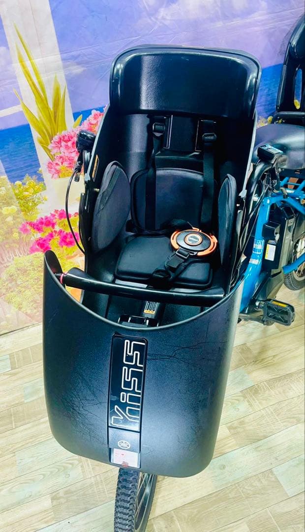 パスキス12AH⭐️激レアモデル！ヤマハ子供乗せ電動アシスト自転車Y3066