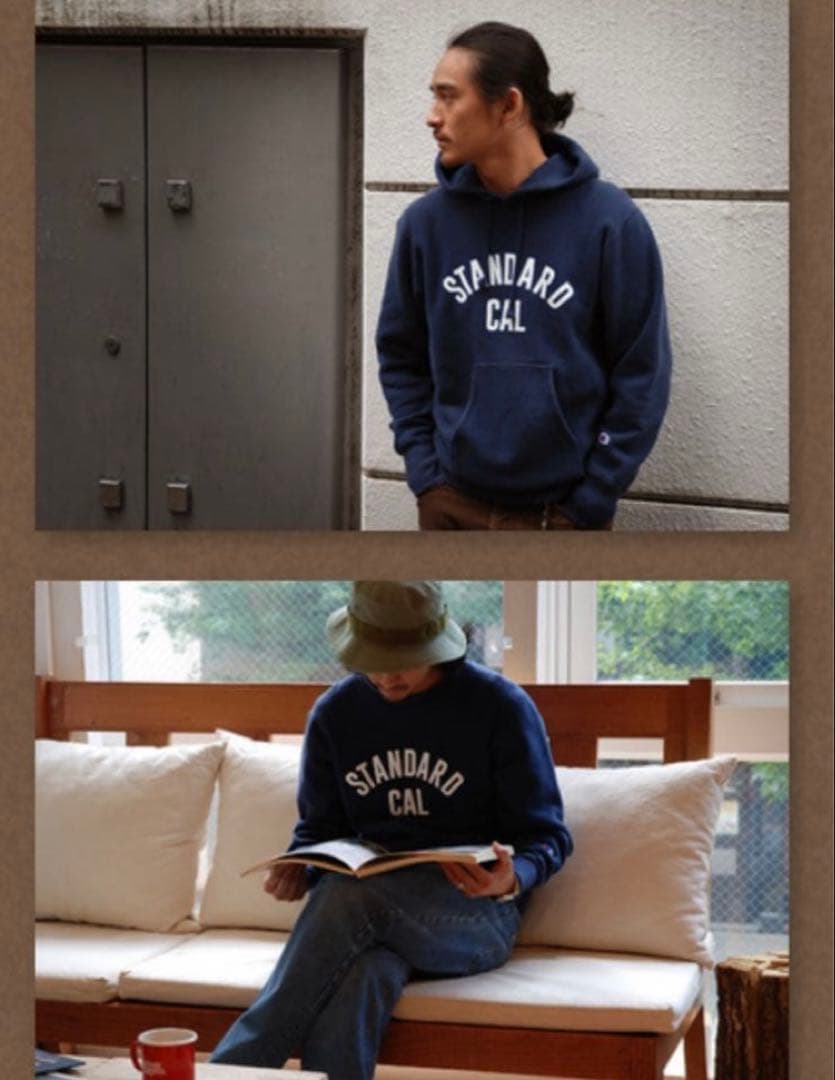 ［美品］スタンダードカリフォルニアChampion リバースウィーブパーカー　L