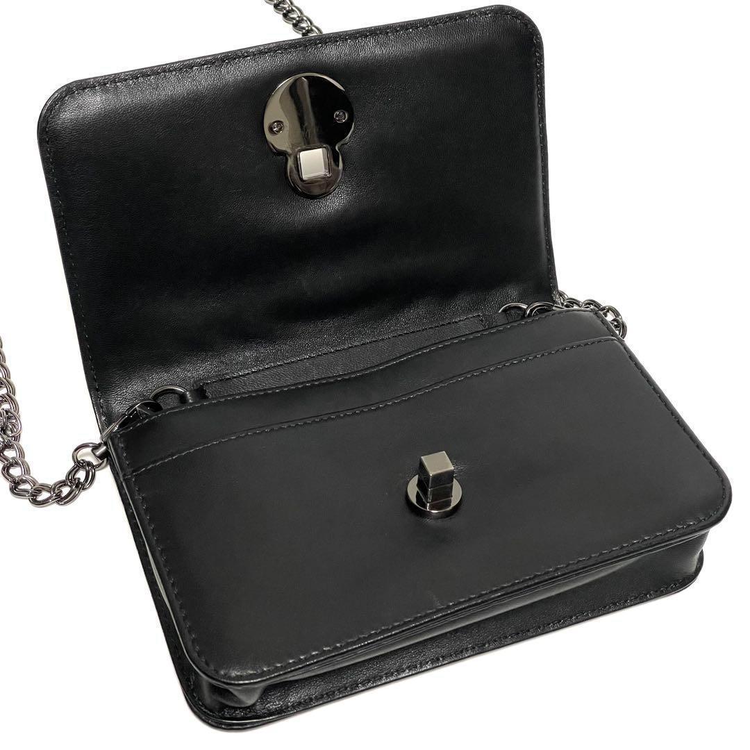 ✨美品✨LONGCHAMP キャヴァルケイド レザー チェーンクロスボディバッグ