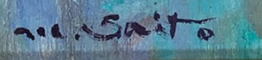 【物故作家】斎藤光子【ジュモーに捧ぐ】白日会・◆油彩Ｆ３号◆評価１２.５万円／号