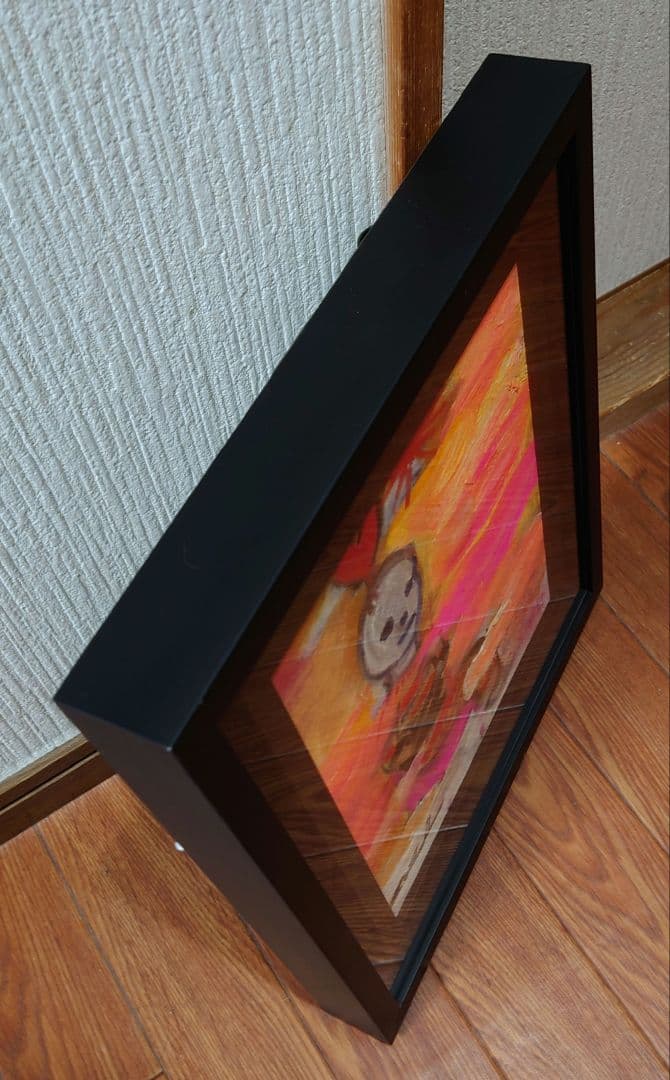 田中拓馬 「空中散歩」真筆 油絵 油彩 F3号 絵画