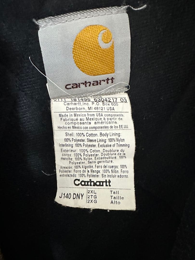 Carhartt J140 DNY 2XL アクティブジャケット