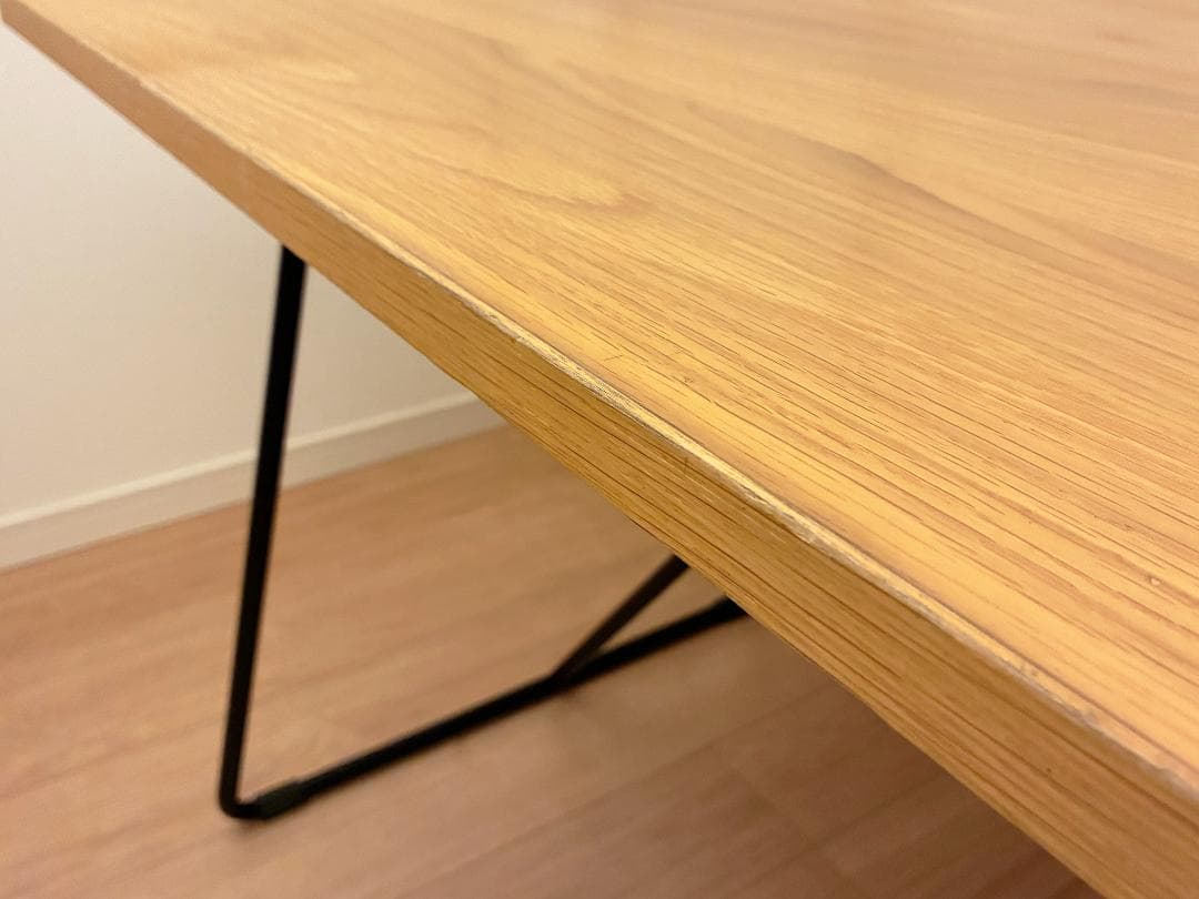 無印良品 木製 折りたたみテーブル オーク材 突板 デスク 幅120cm