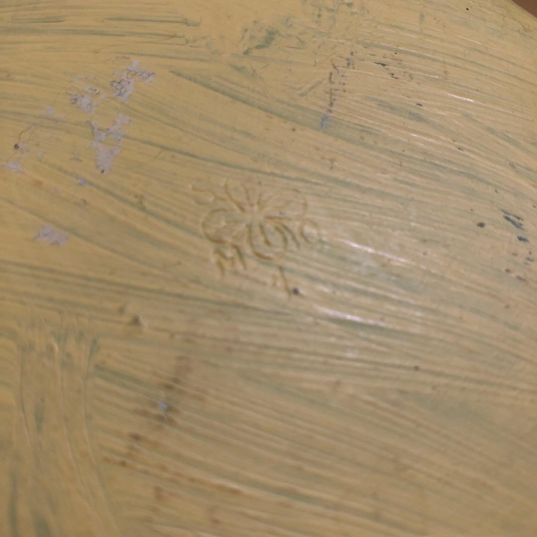 ペイントされた古いミルク缶　アンティーク　フランス　アート　一点物　no.183