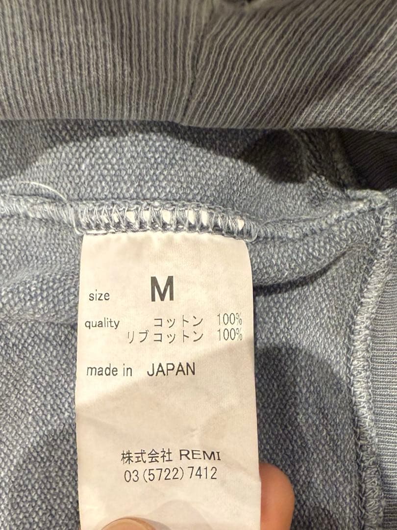 激レア　REMIRELIFE レミレリーフ　パーカー　ヴィンテージクラッシュ加工